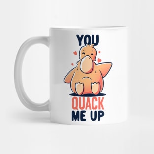 You Quack Me Up Funny Cute Duck Gift Mug